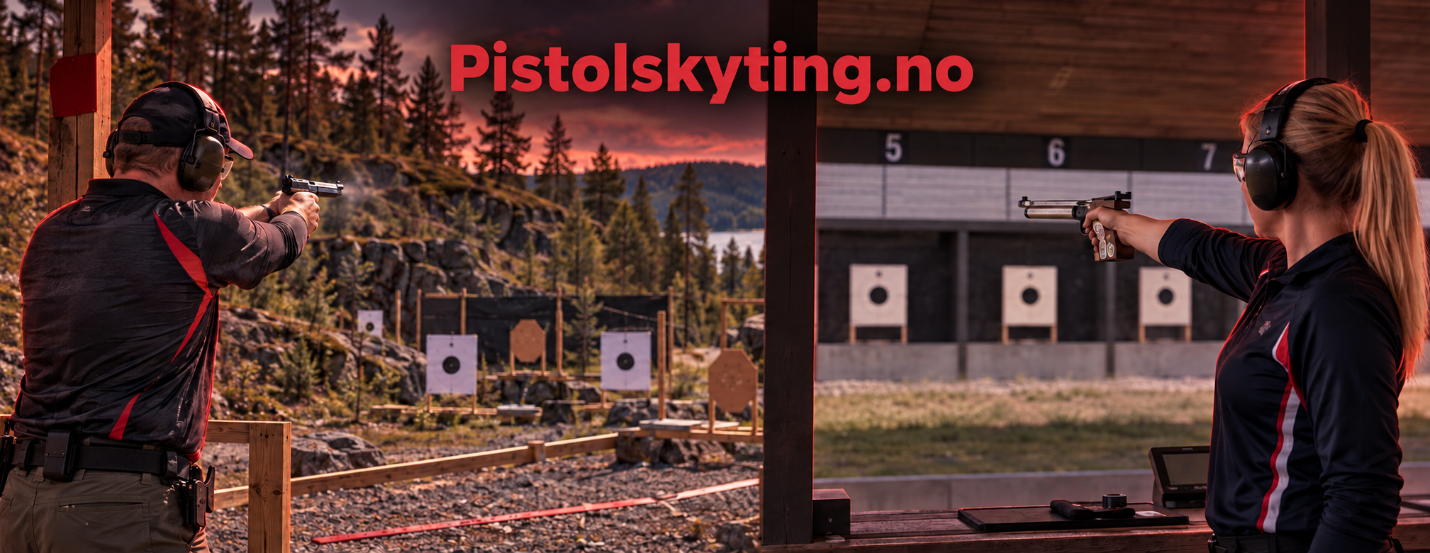 Feltskytter og baneskytter i organisert pistolskyting